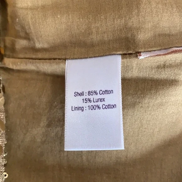 Jennifer Lopez Embellished Tan Mini Skirt Size 6 - Picture 6 of 9